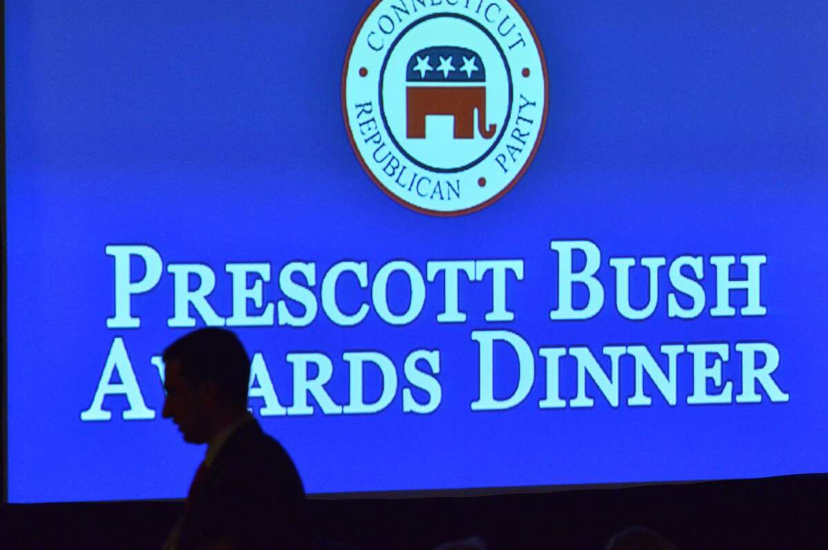 The 36th annual Prescott Bush Awards Dinner at the Stamford Hilton, Stamford, Conn., Thursday night, April 10, 2014. The Connecticut Republican Party bestowed two-time U.S. Senate candidate Linda McMahon with its highest honor. The former wrestling executive was chosen as this year's recipient of the Prescott Bush Award, named in honor of the late Prescott Bush Sr. of Greenwich, Conn., a former U.S. Senator and father of former President George H. W. Bush. Former Florida Gov. Jeb Bush, grandson of Prescott Bush, was the keynote speaker at the event.