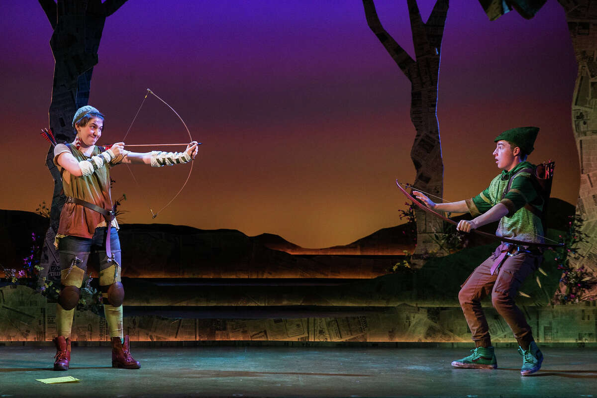 Catie LeCours as Marion and Henry Wager as Robin Hood in The Glimmerglass Festival's world-premiere youth opera, "Robin Hood." Photo: Karli Cadel/The Glimmerglass Festival