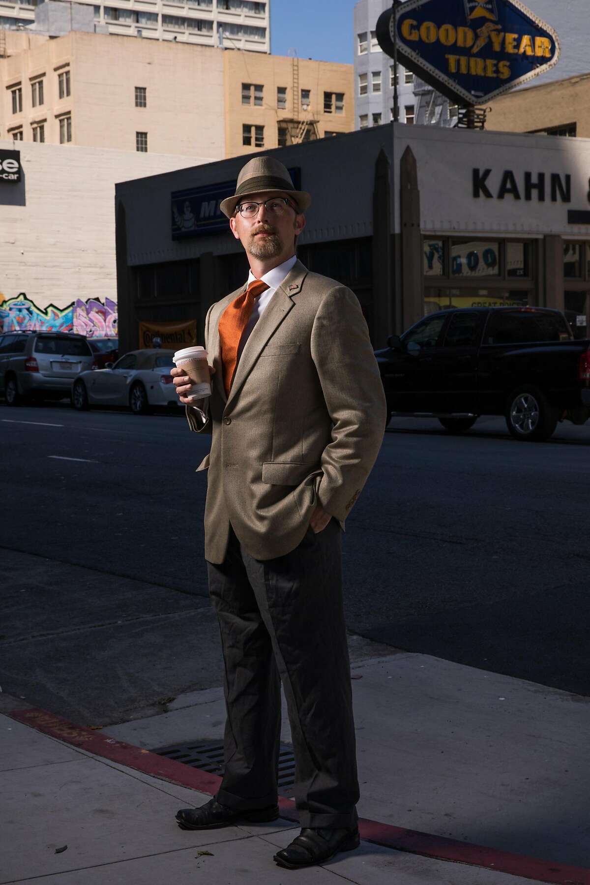 Jason Lee Jones photographed on the corner of Turk and Larkin Street in San Francisco, Calif. Friday, July 21, 2017.