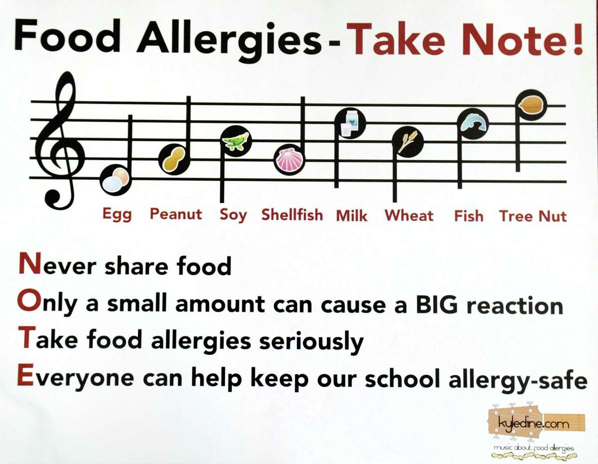 Food allergy awareness literature that has been provided to Greenwich public school officials.