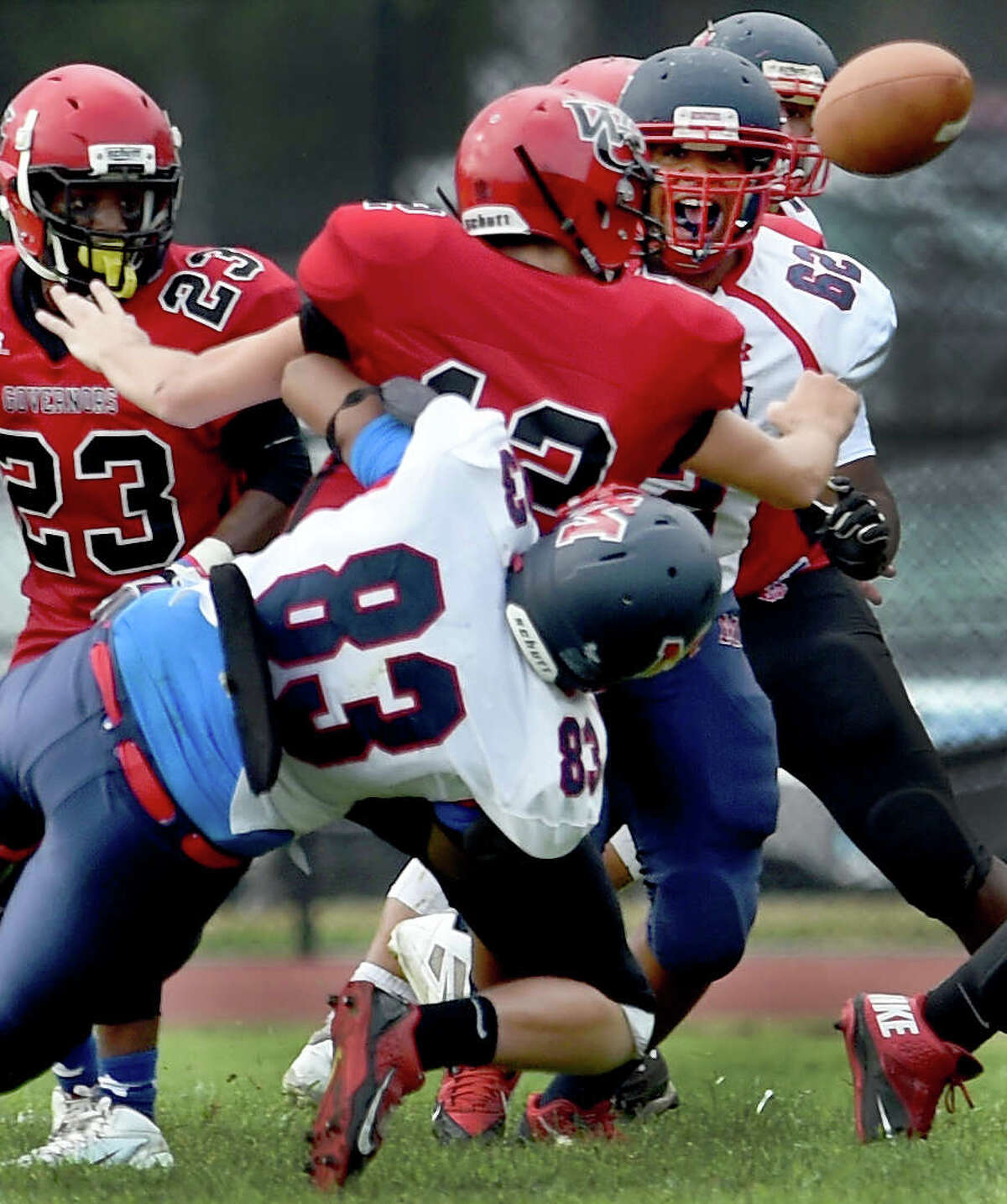 PHOTOS of Wilbur Cross H.S. Football vs. Brien McMahon H.S.