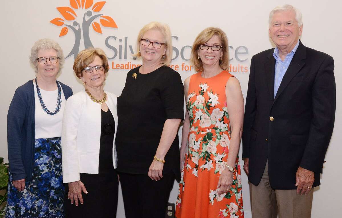 SilverSource announced the winners of its annual awards: Pat Knebel, left, Roni Lang, Silversource Executive Director Kathleen Bordelon, Denise Cesareo, and Jim Lisher.