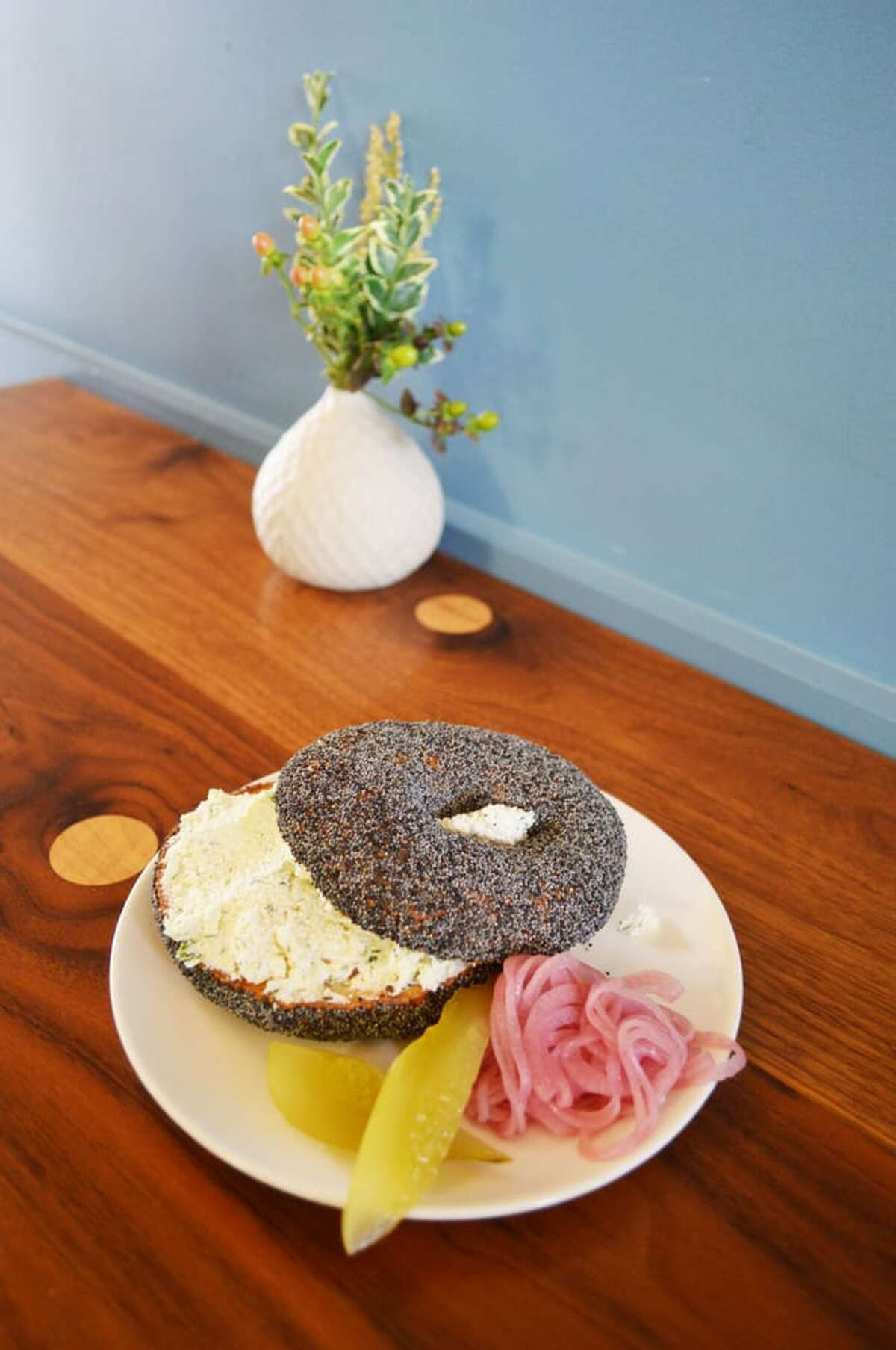 Nicolette Manescalchi (Executive Chef, A16) Bagel from Marla Bakery "This is a tough question as I have a 1 year old son and that has put a big halt on my dining out.  Due to my current lifestyle which is consumed with work and baby, I'd have to say the thing I eat out the most and always enjoy are the bagels from Marla Bakery. "I love that the bagels are coated in seeds.  The poppy seed, sesame seed and multi seed are all great.  They also have a wonderful texture.  They have house made farmer's cheese that comes with the bagels as well as smoked or cured McFarland Springs trout which I love.  It's great to have a neighborhood bakery that uses the same quality and care in their ingredients and preparation that we use at A16." Marla Bakery, 3619 Balboa St, San Francisco. (415) 742-4379. A16, 2355 Chestnut Street, San Francisco. (415) 771-2216.