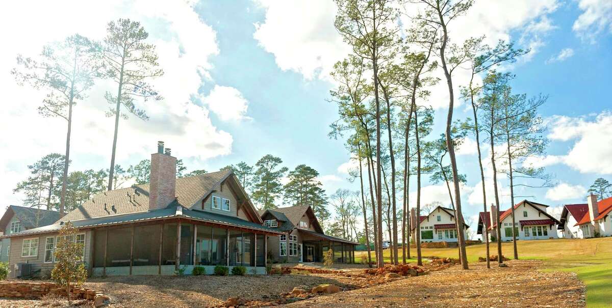 Bluejack National, a resort-style community and private club in Montgomery, offers various types of residences. Cottages, left, and member suites, right, are options for buyers of vacation properties.