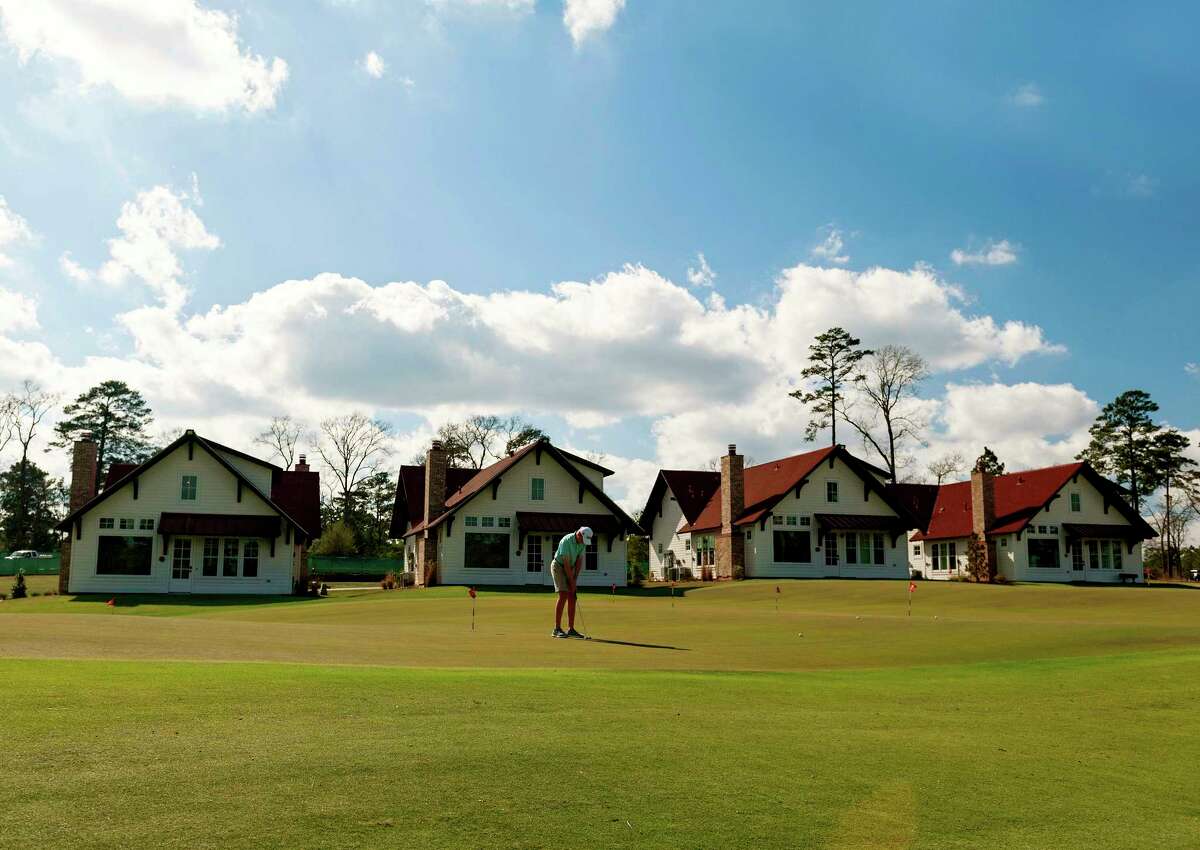 Member suites are situated along the Tiger Woods-designed golf course at Bluejack National, a resort-style community and private club in Montgomery.