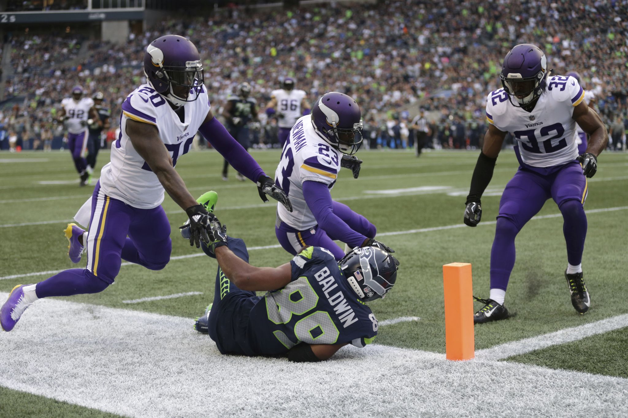 August 18, 2017: Seattle safety Kam Chancellor during an NFL pre