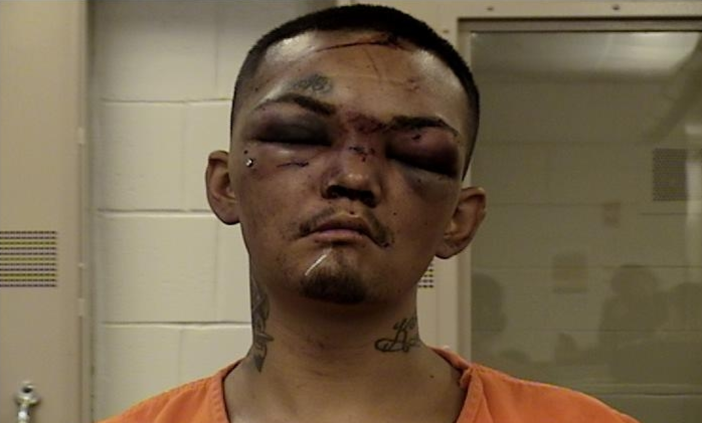 Mugshot reveals what happens when you try to car jack three football player...