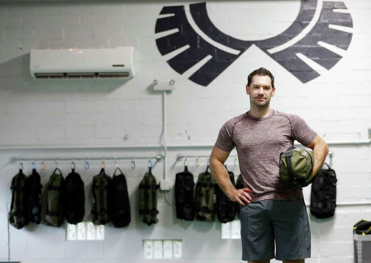 Aaron Holmes in his new fitness studio, specializing in adventure and core training, at Method & Crew. The concept is centered around building core stability and training your body to move more efficiently where it counts the most - life outside the gym. Wednesday, Aug. 2, 2017, in Houston. ( Karen Warren / Houston Chronicle )