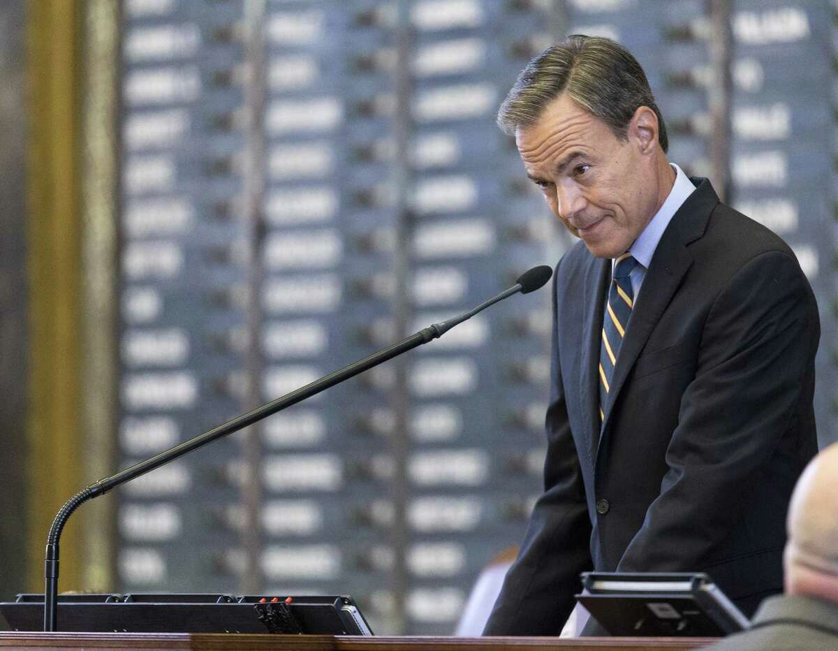Texas Speaker of the House Joe Straus, R-San Antonio, presides over the Texas House of Representatives on the seventh day of a special session at the Texas Capitol in Austin, Monday, July 24, 2017. (Stephen Spillman / for Express-News)