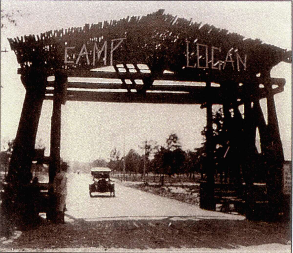 Camp Logan, circa 1917, was a World War I Army training facility located where Memorial Park is now.