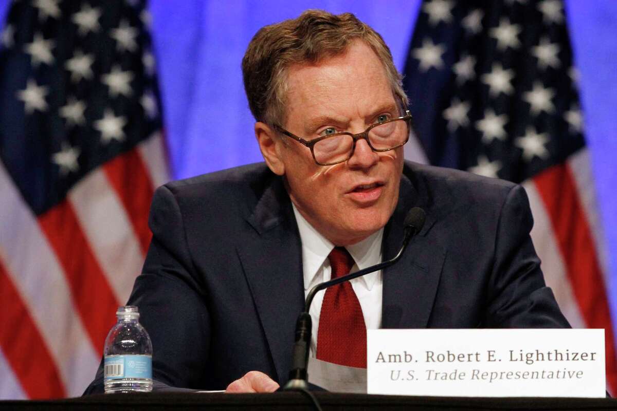 U.S. Trade Representative Robert Lighthizer speaks during a news conference, Wednesday, Aug. 16, 2017, at the start of NAFTA renegotiations in Washington. (AP Photo/Jacquelyn Martin)