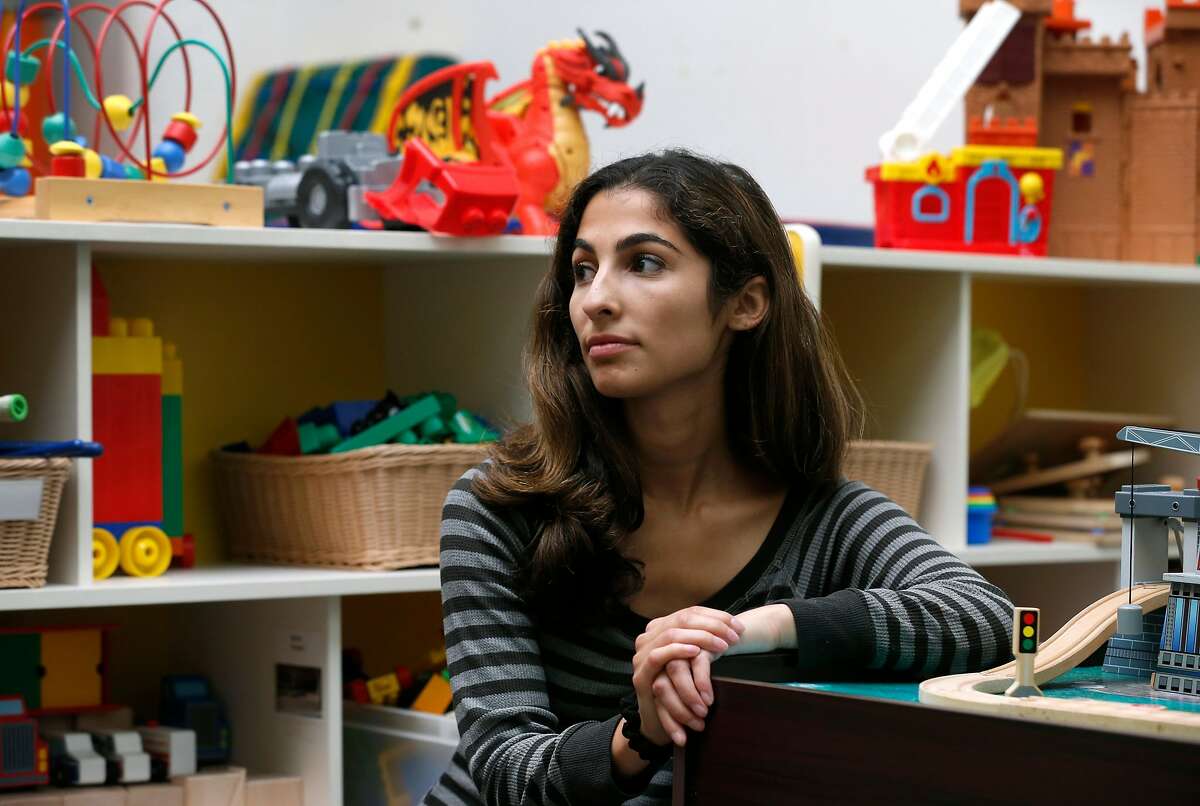Michaela Azzopardi is seen at her job in the childcare area of Support for Families of Children with Disabilities in San Francisco, Calif. on Saturday, Aug. 19, 2017. Azzopardi has filed a claim seeking unpaid back wages from a previous employer, Wondersitter, which filed for bankruptcy.
