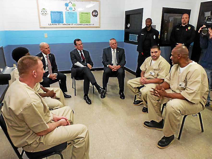 Malloy at New Haven Correctional Center