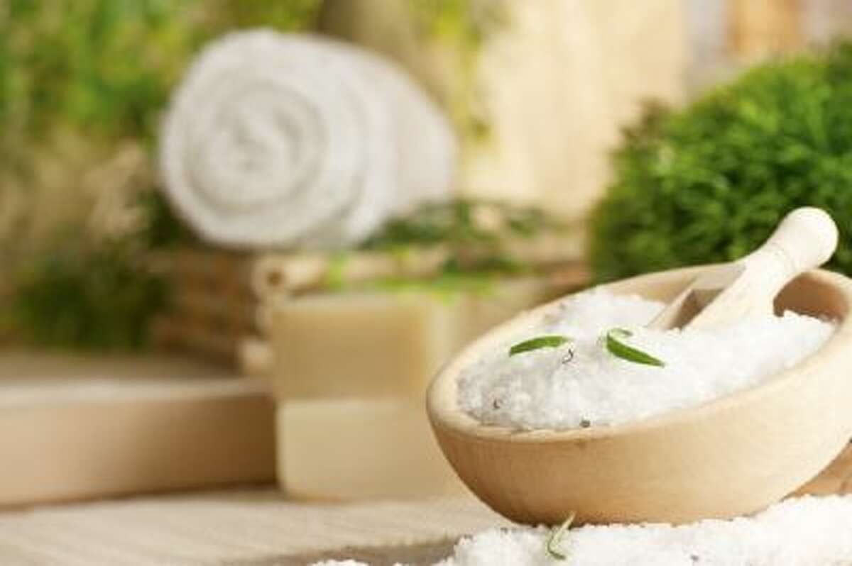 Wash off winter's weariness with bath salts.