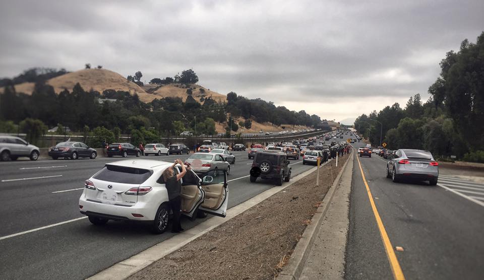 Chp Contra Costa Shames Drivers For Pulling Over On Highway During Eclipse