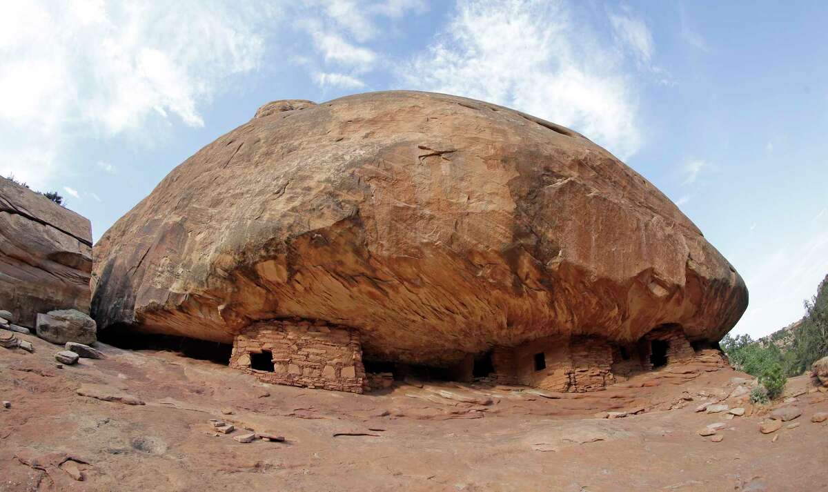 The "House on Fire" ruins is located in Mule Canyon, near Blanding, Utah. The Interior Department has released a list of 27 national monuments it is reviewing under a presidential order, including Bears Ears and Grand Staircase-Escalante in Utah and Katahdin Woods and Waters in Maine. (AP Photo/Rick Bowmer, File )