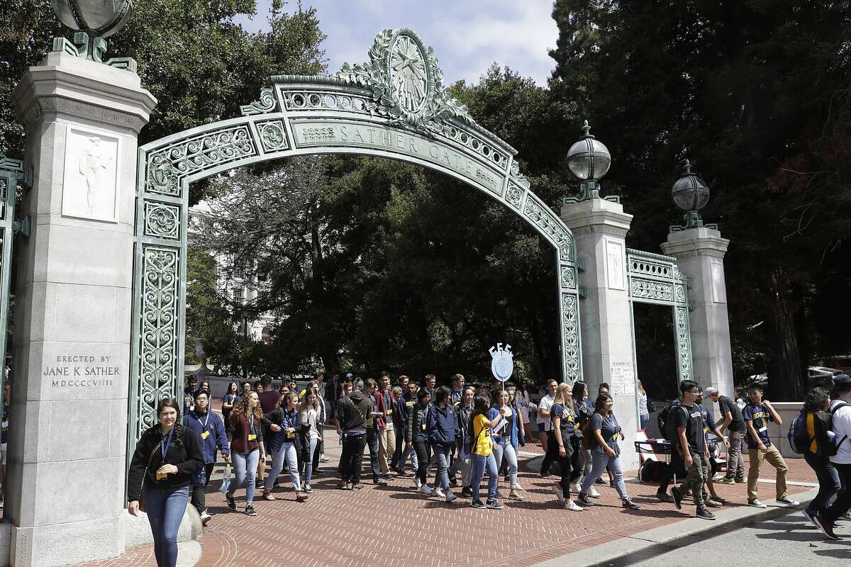 Students walk on the UC Berkeley campus Tuesday, Aug. 15, 2017, in Berkeley. UC Berkeley Chancellor Carol Christ says the university is committed to protecting free speech, and is allowing former Breibart editor Ben Shapiro to visit and speak on campus, despite concerns about violent protests. 