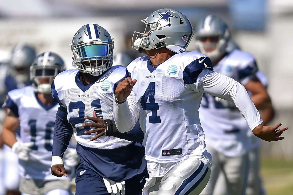 Cowboys' Prescott named Offensive Player of the Year over teammate Elliott