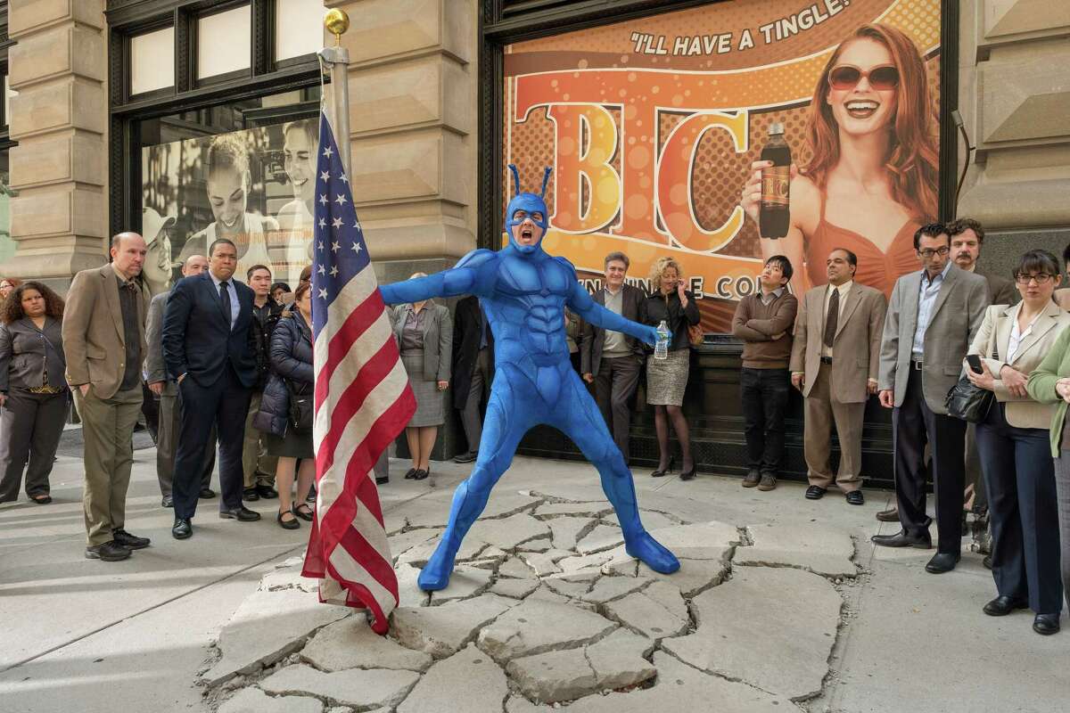 Peter Serafinowicz stars as the superhero in the new adaptation of the comic-book parody "The Tick."