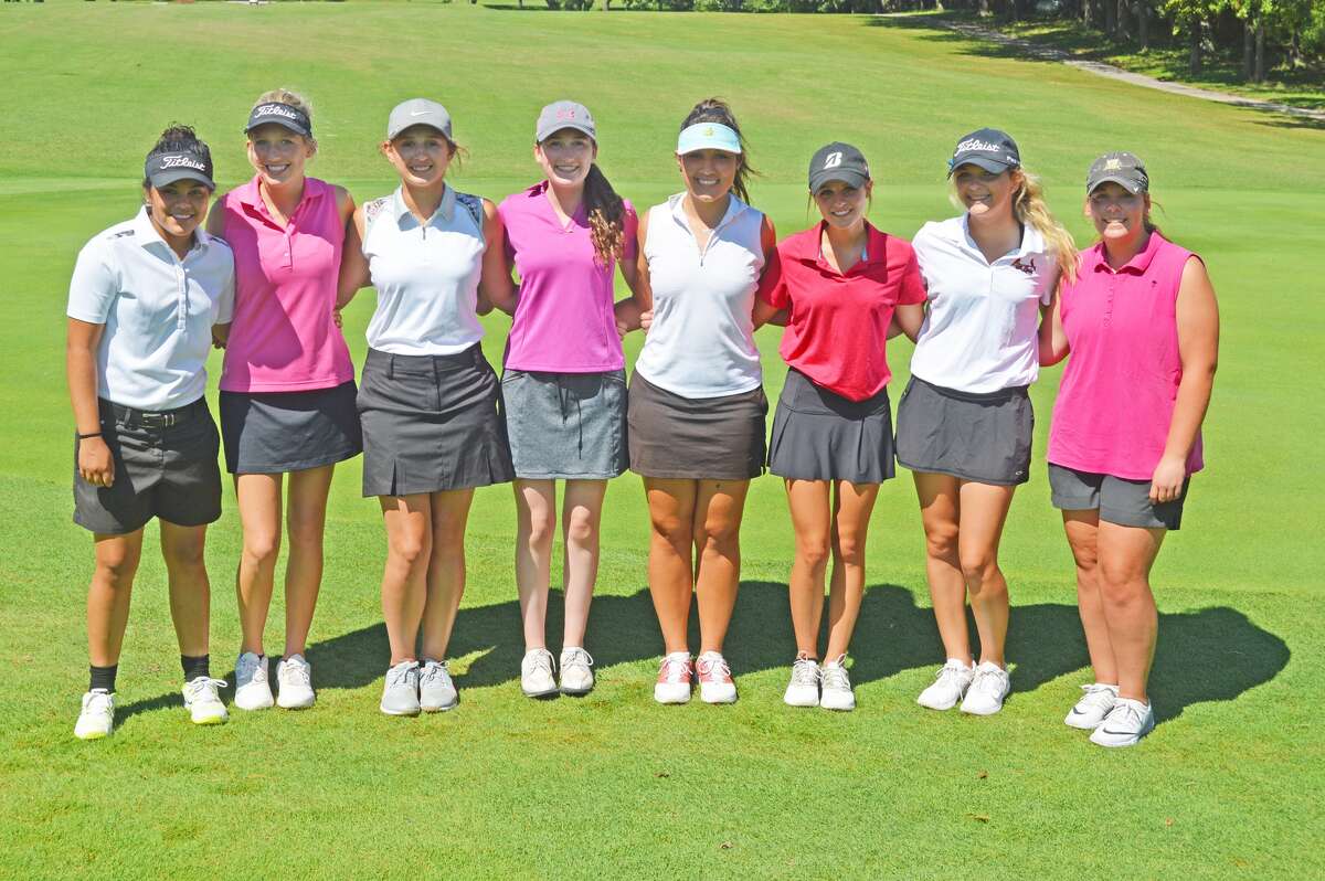 Senior members of the EHS girls' golf team from left to right are: Alexis Cummings, Alison Conway, Elizabeth Gaumer, Robyn Herndon, Mary Arth, Paige Hamel, Addy Zeller and Carlie Van Patten.