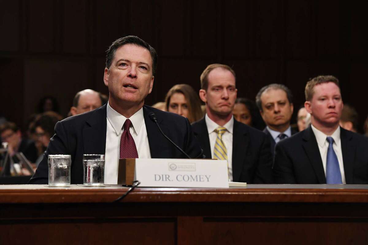 Former FBI Director James Comey appears before the Senate Intelligence Committee. Thursday.
