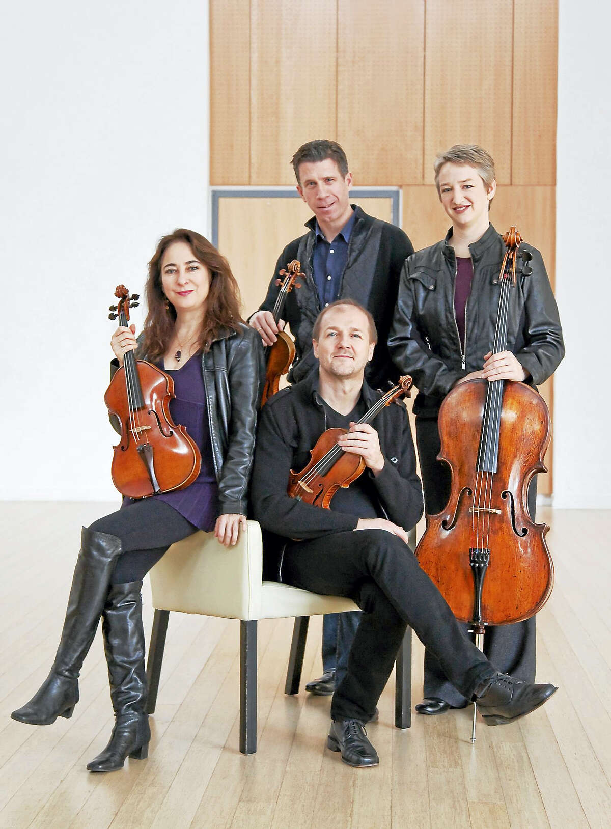 The Penderecki String Quartet with guest artist Pamela Mia Paul, piano, performs Sunday at Music Mountain. Selections include Mozart: String Quartet in D Major, K. 575; Schumann: String Quartet in A Major, Opus 41 #3; and Dvorak: Piano Quintet in A Major, Opus 81.