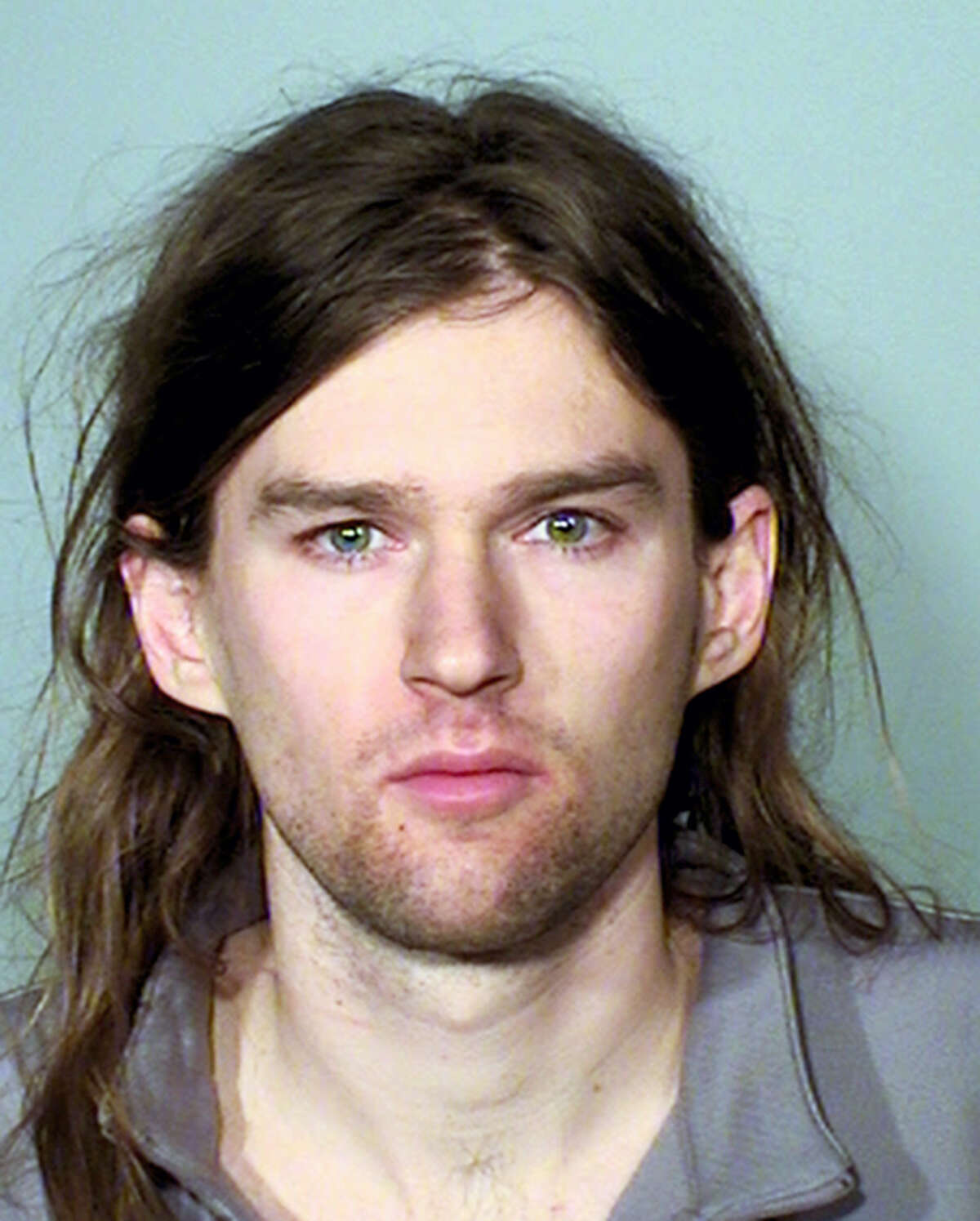 This undated file photo provided by the Ramsey County Sheriff’s Office in St. Paul, Minn., shows Linwood Kaine. U.S. Sen. Tim Kaine’s youngest son was among eight people charged for allegedly disrupting a March 2017 rally in support of President Donald Trump. Linwood “Woody” Kaine, of Minneapolis, was charged Friday, May 26, 2017, with one gross misdemeanor count of obstructing the legal process and misdemeanor counts of fleeing on foot and concealing his identity in public.