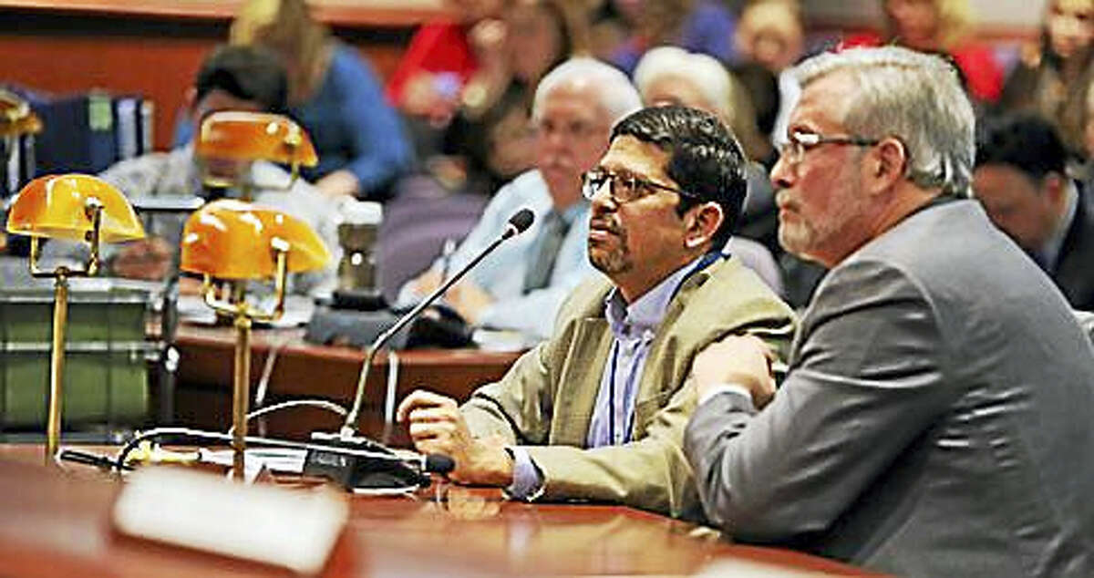 Dr. Deepak Cyril D’Souza testifies. He was introduced by Dr. William A. Petit, who is a state representative from Plainville.