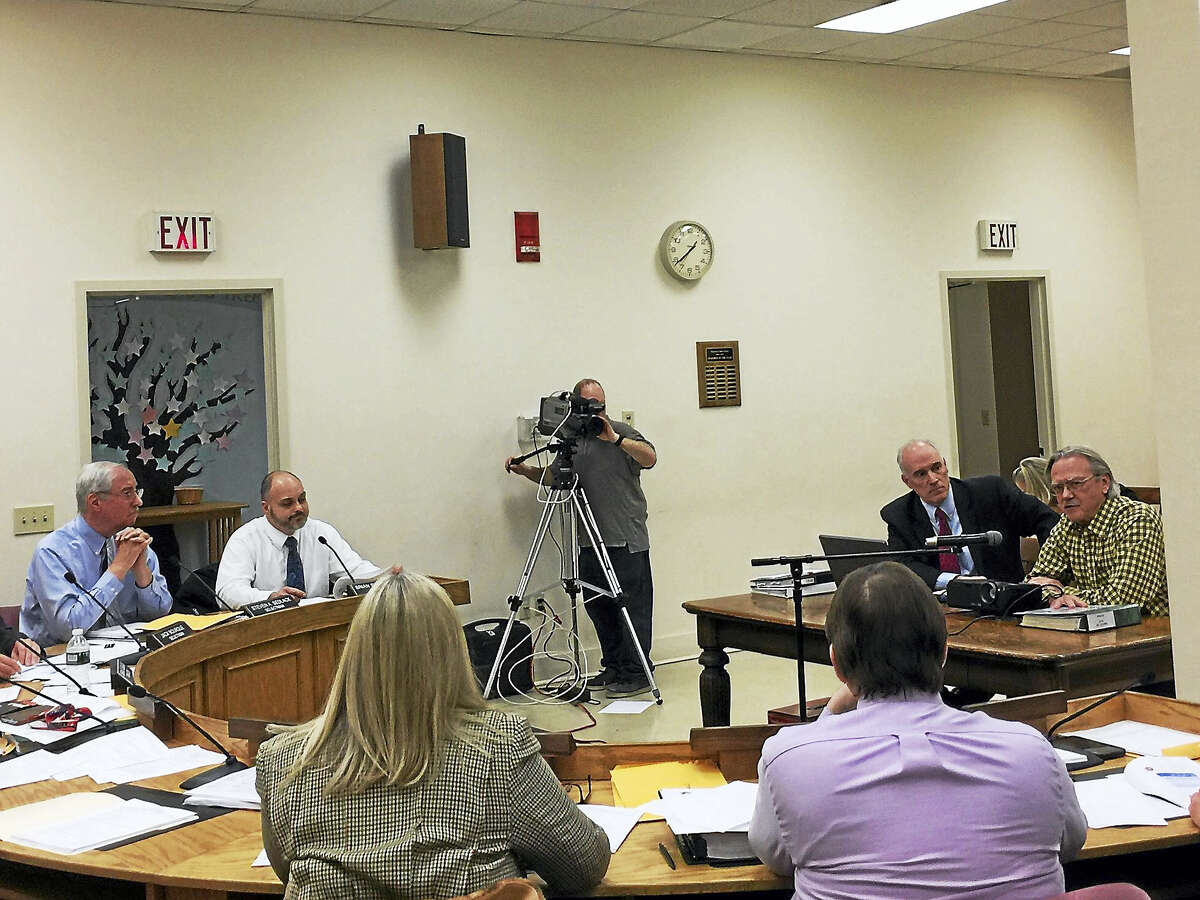 Winsted Town Manager Robert Geiger presented his proposed budget for the 2017-18 fiscal year Monday.