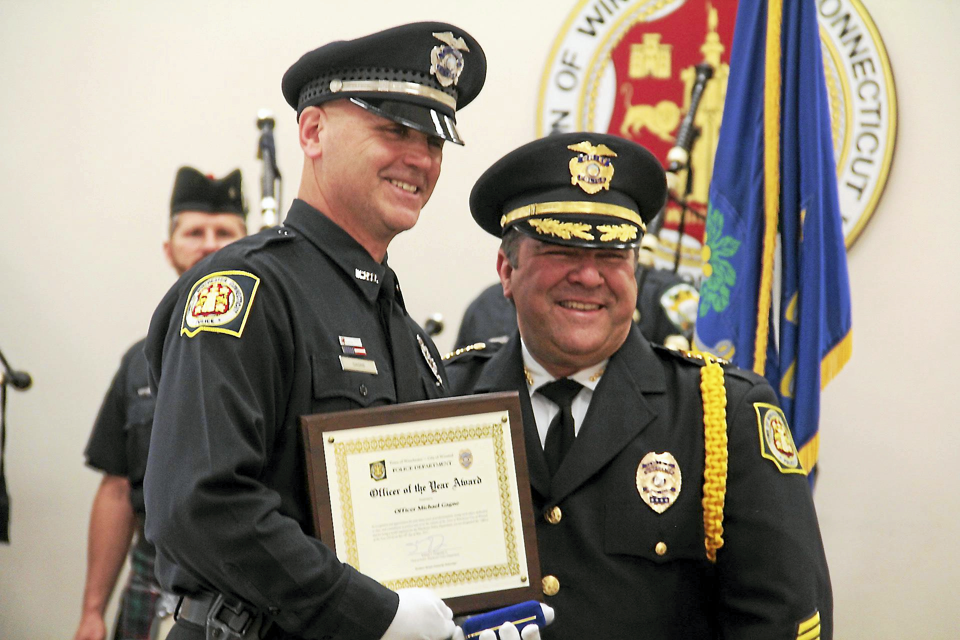 Winsted police recognize officers, residents, with awards