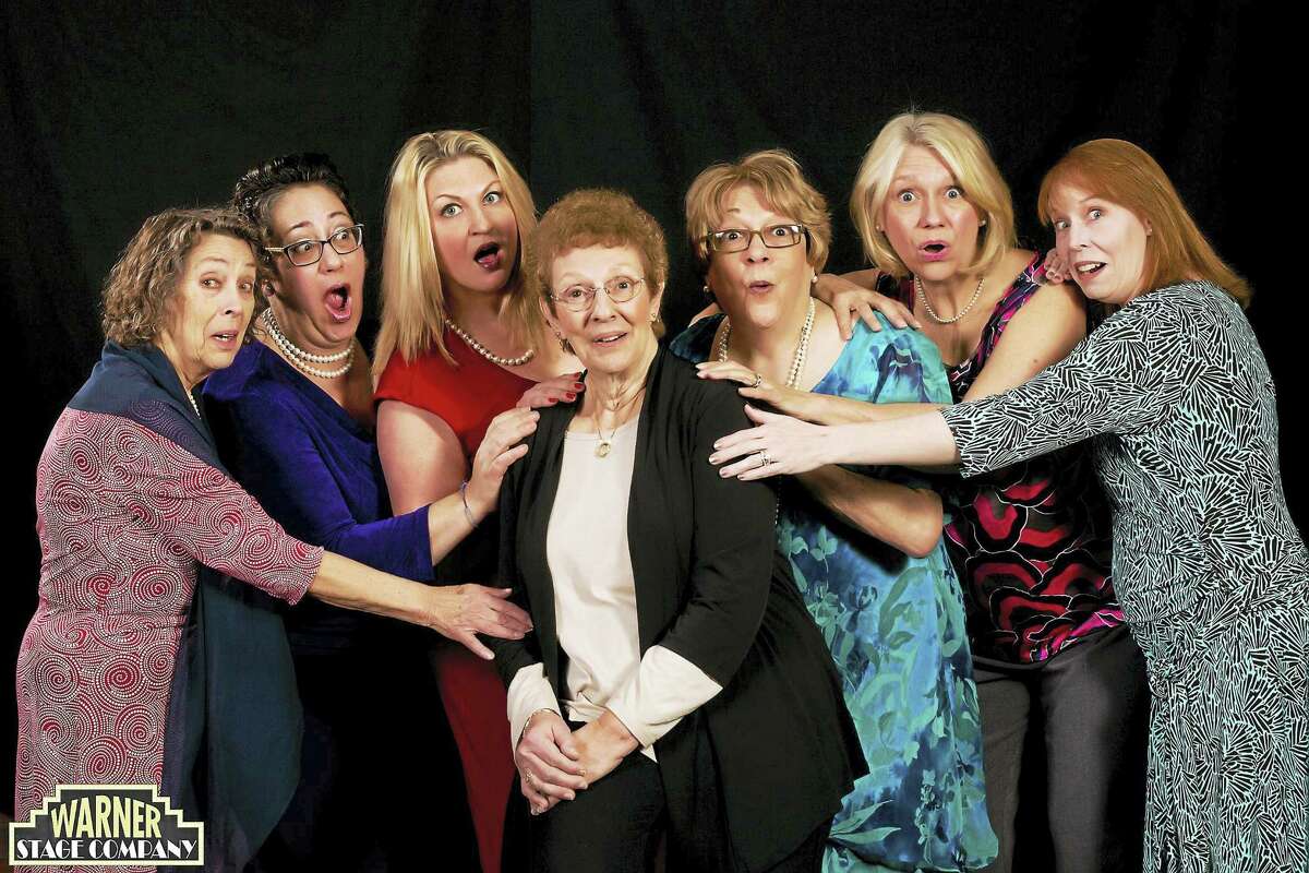 The cast of “Calendar Girls,” presented by the Warner Stage Company, performs the heartwarming tale on weekends through March 19.