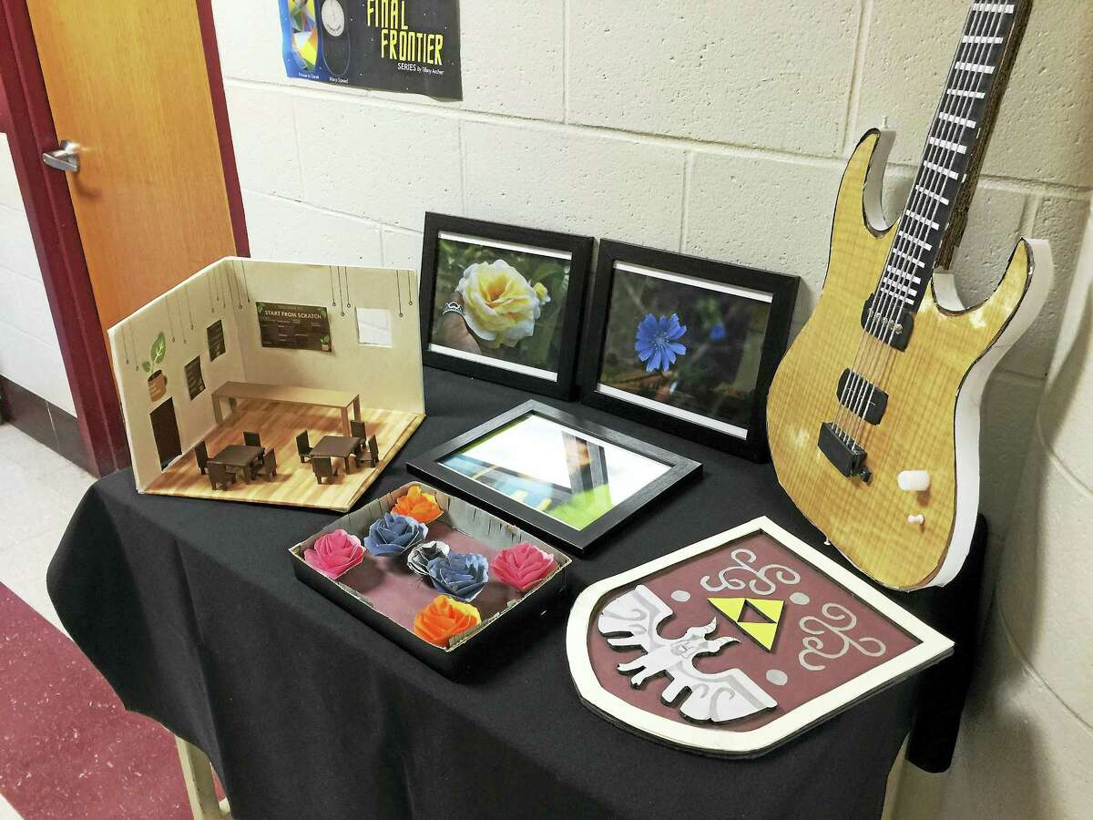 Students’ work was the focus at Oliver Wolcott Technical School in Torrington Thursday during the annual art show.