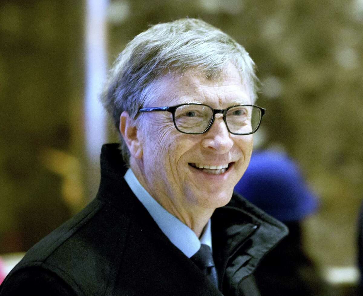 In this Dec. 13, 2016 photo, Bill Gates arrives to Trump Tower in New York. The eight individuals who own as much as half of the rest of the planet are all men, and have largely made their fortunes in technology. Gates co-founded Microsoft in the mid-70s, growing it into the world’s biggest software company and helping to make computers a household item.
