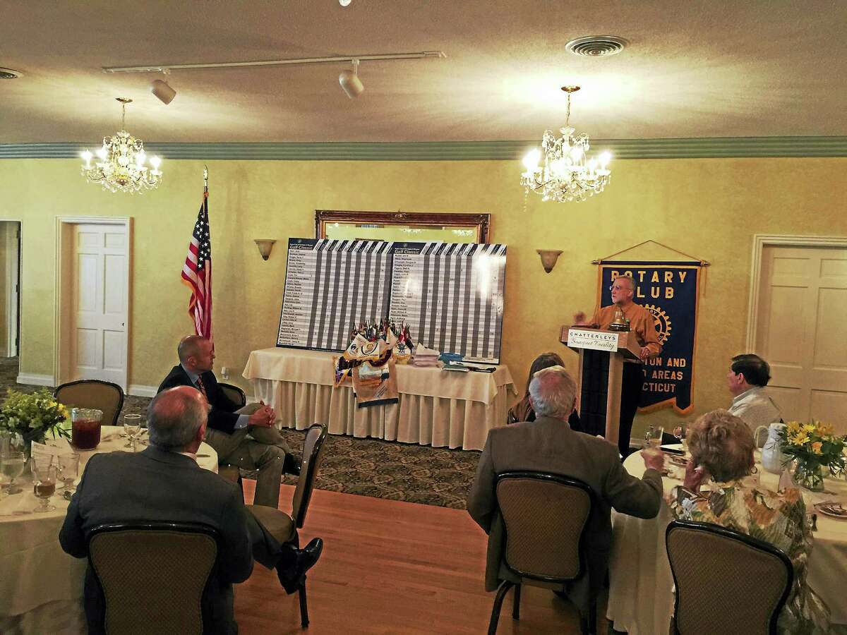 Attorney Kevin Brophy of Connecticut Legal Services detailed his career and was celebrated by the Torrington-Winsted Area Club Tuesday.