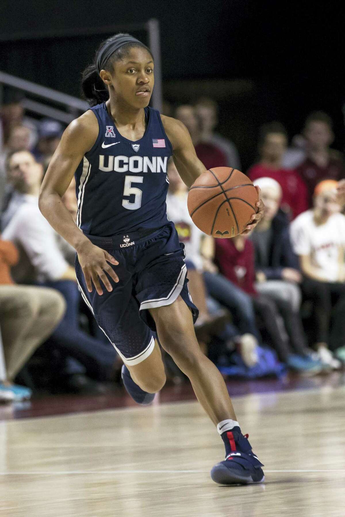 Crystal Dangerfield back for UConn, but still looking to find steady footing