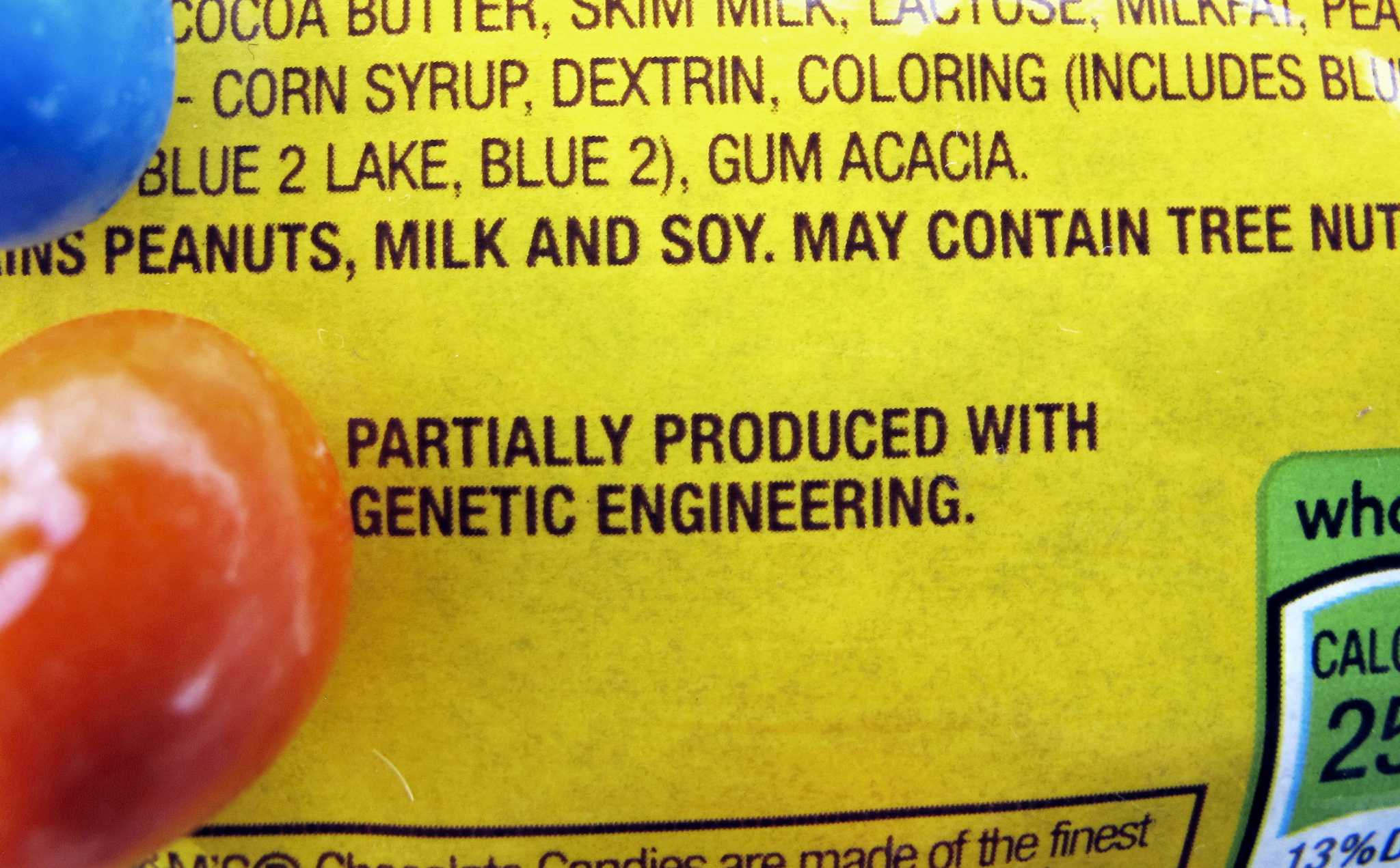 What is partially produced with genetic engineering in peanut