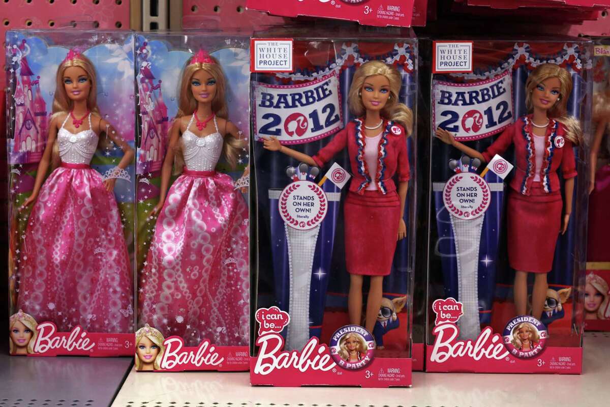 Barbie dolls, a Mattel product, are displayed in a Walmart store in Robinson Township, Pa.