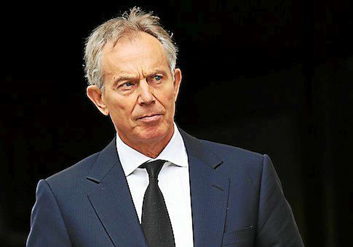 Blair speech at Bloomberg. File photo dated 17/04/12 of former Prime Minister Tony Blair who will warn tomorrow, that the West must put aside differences with Russia over Ukraine to focus on tackling the threat from radical Islam, Mr Blair is due to make the intervention in a speech at Bloomberg in London in the morning. Issue date: Tuesday April 22, 2014. See PA story POLITICS Blair. Photo credit should read: Chris Jackson/PA Wire URN:19632619