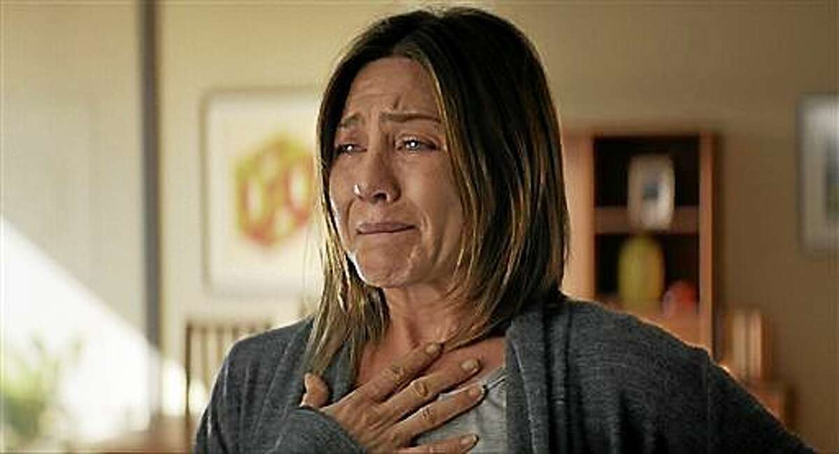 This image released by Cinelou Films shows Jennifer Aniston in a scene from "Cake." (AP Photo/Cinelou Films )