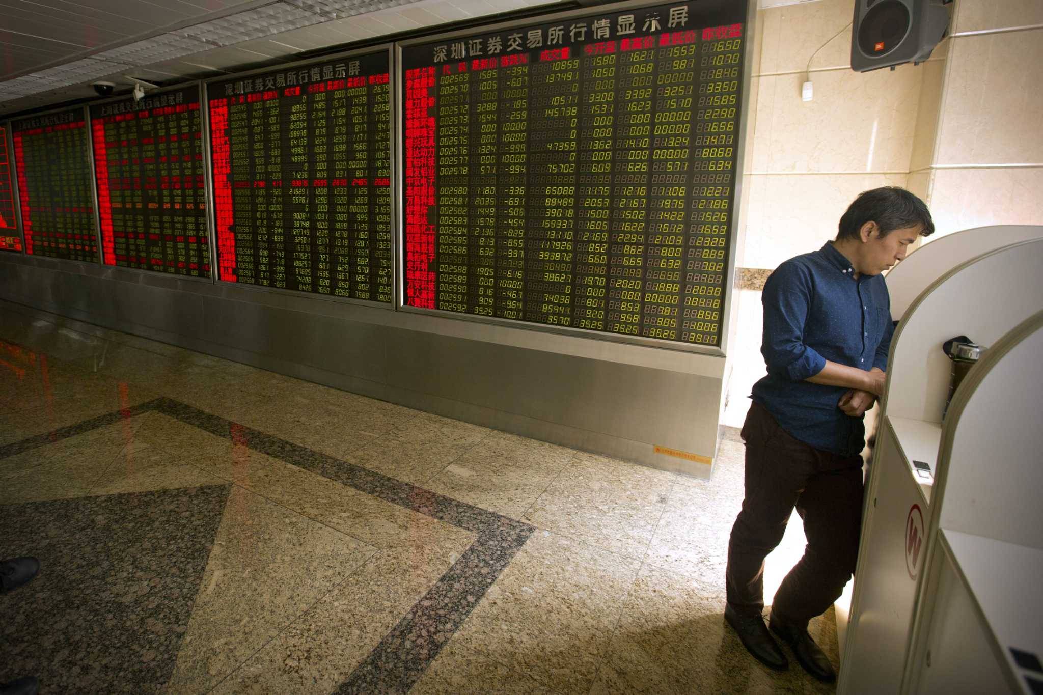 World stock markets subdued after drop in China