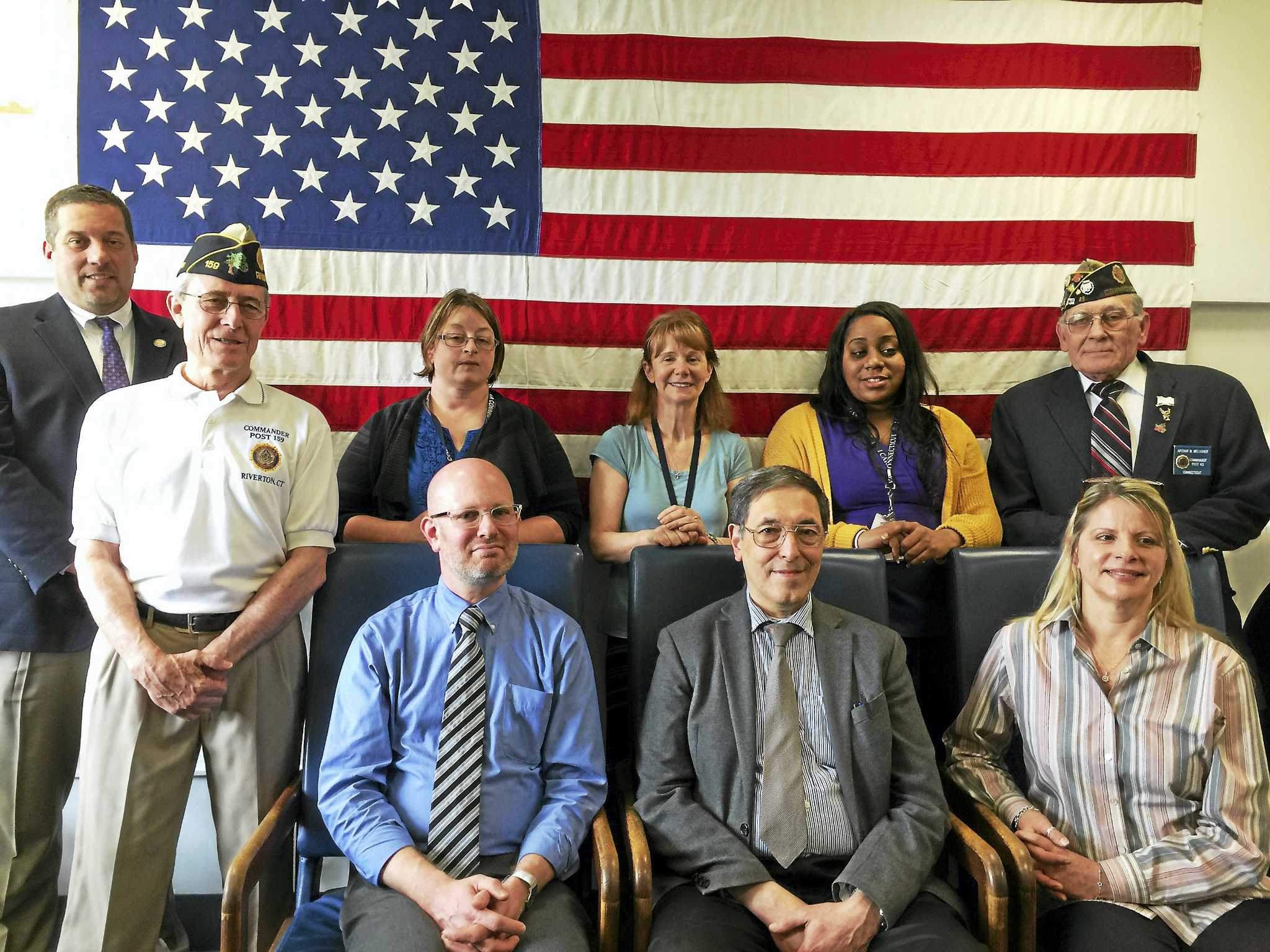 American Legion recognizes staffers at Winsted veterans clinic