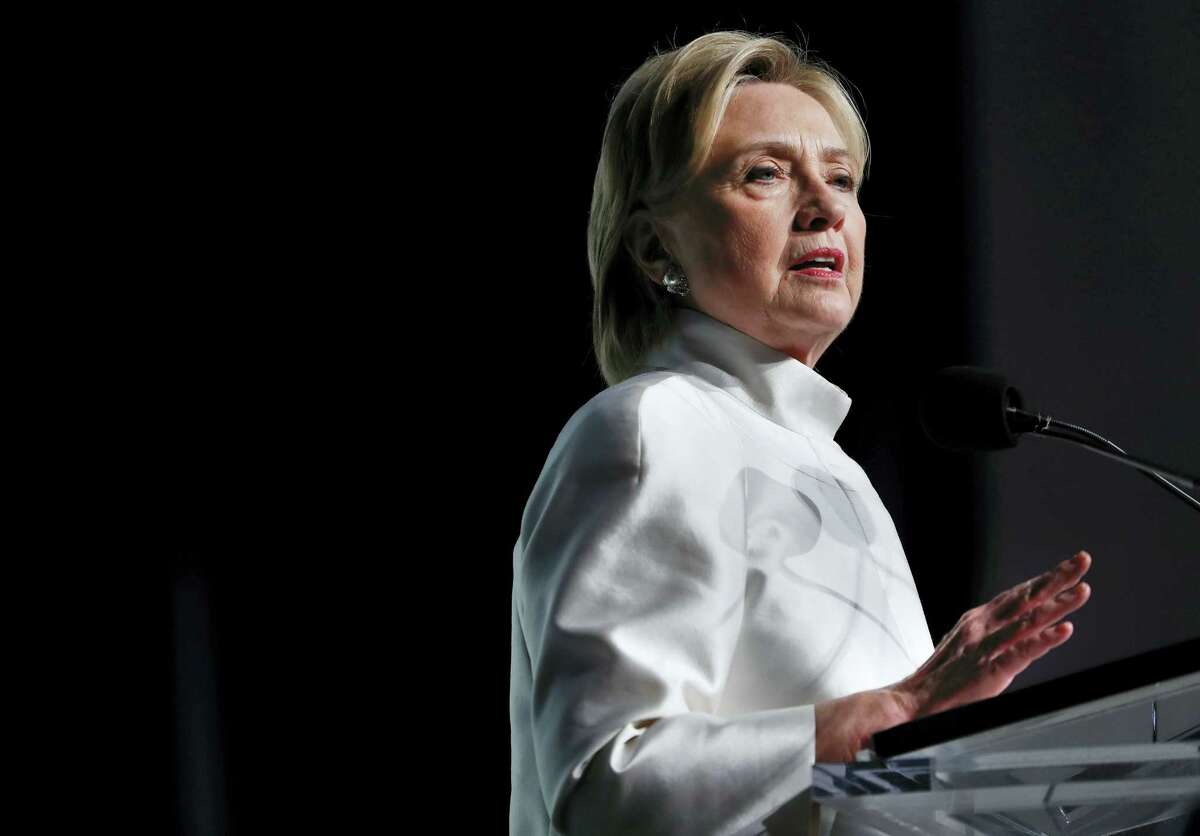 Democratic presidential candidate Hillary Clinton speaks at the Congressional Black Caucus Foundation’s Phoenix Awards Dinner at the Washington Convention Center in Washington on Sept. 17, 2016.