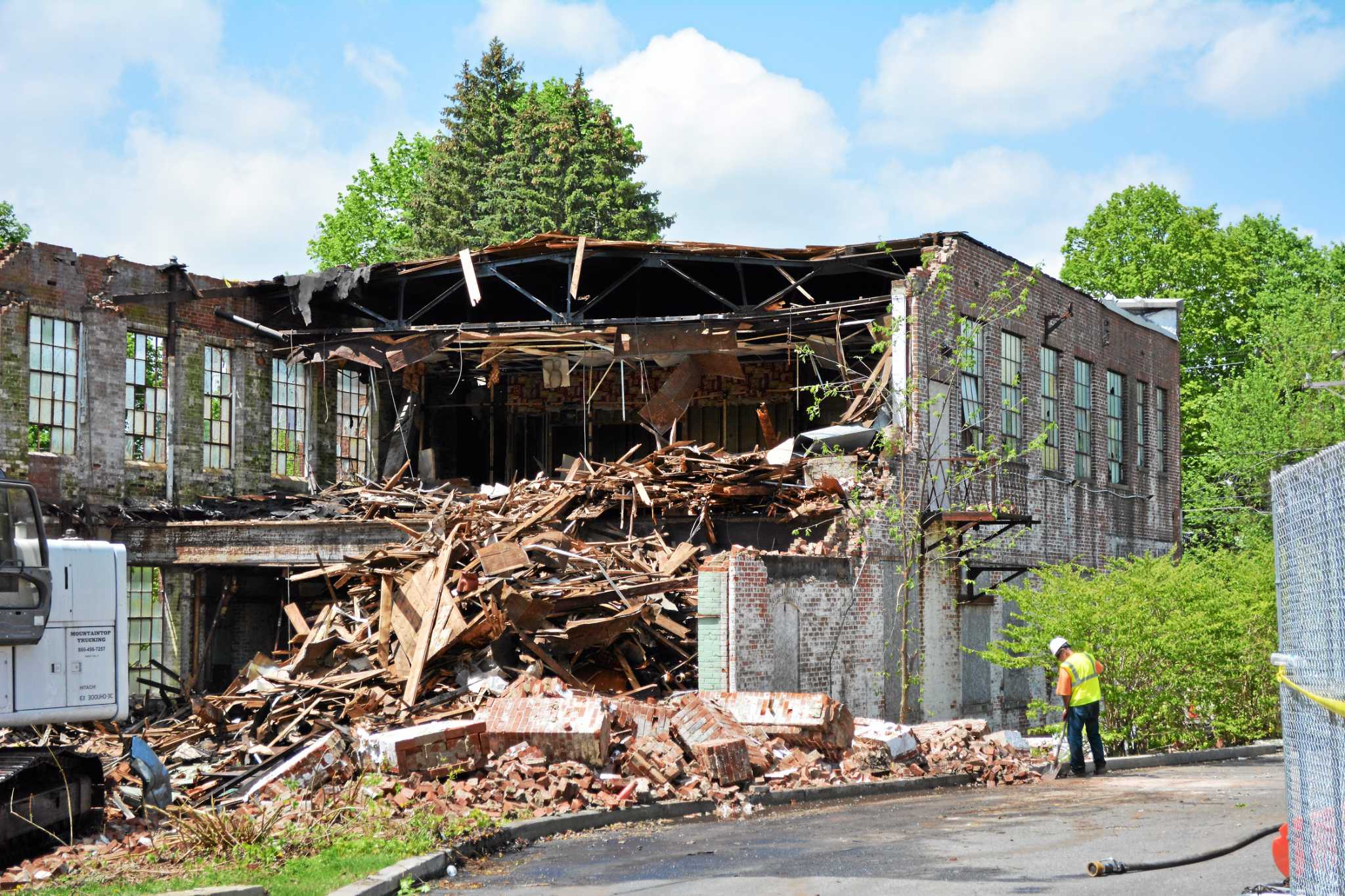 Photos Demolition of former Torrington bowling alley