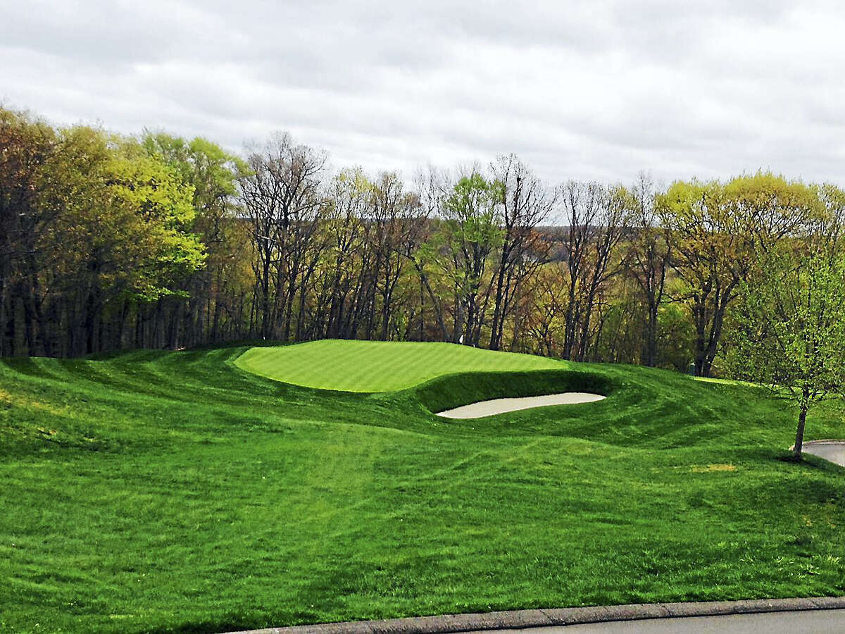 The greenside bunker on the left side of the 11th hole at TPC River Highlands was removed during the multi-million dollar renovation project.