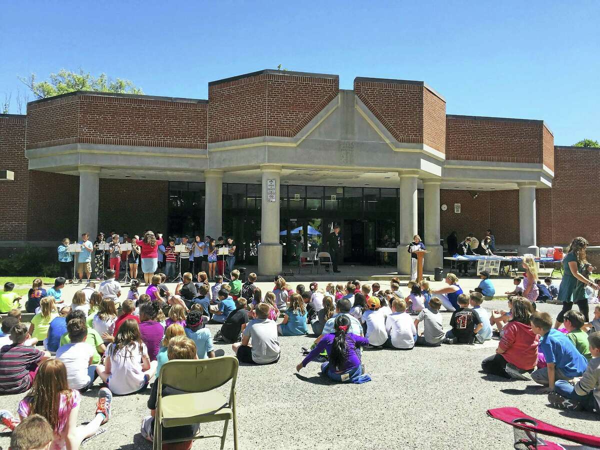 The Hinsdale School community gathered in Winsted to say farewell to the school when it was closed at the end of the school year.
