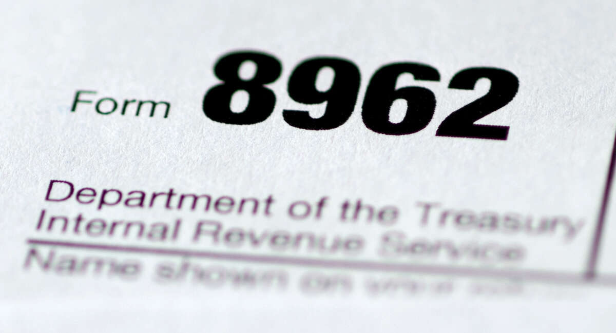 Health care tax form 8962 is seen in Washington.