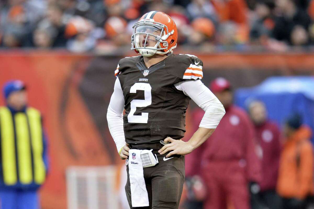 Troubled Browns quarterback Johnny Manziel was cited for driving with expired license plates last weekend. According to police in North Olmsted, Ohio, Manziel was stopped at 8:28 a.m. on Saturday, Jan. 3, 2016, while driving on Interstate 480.