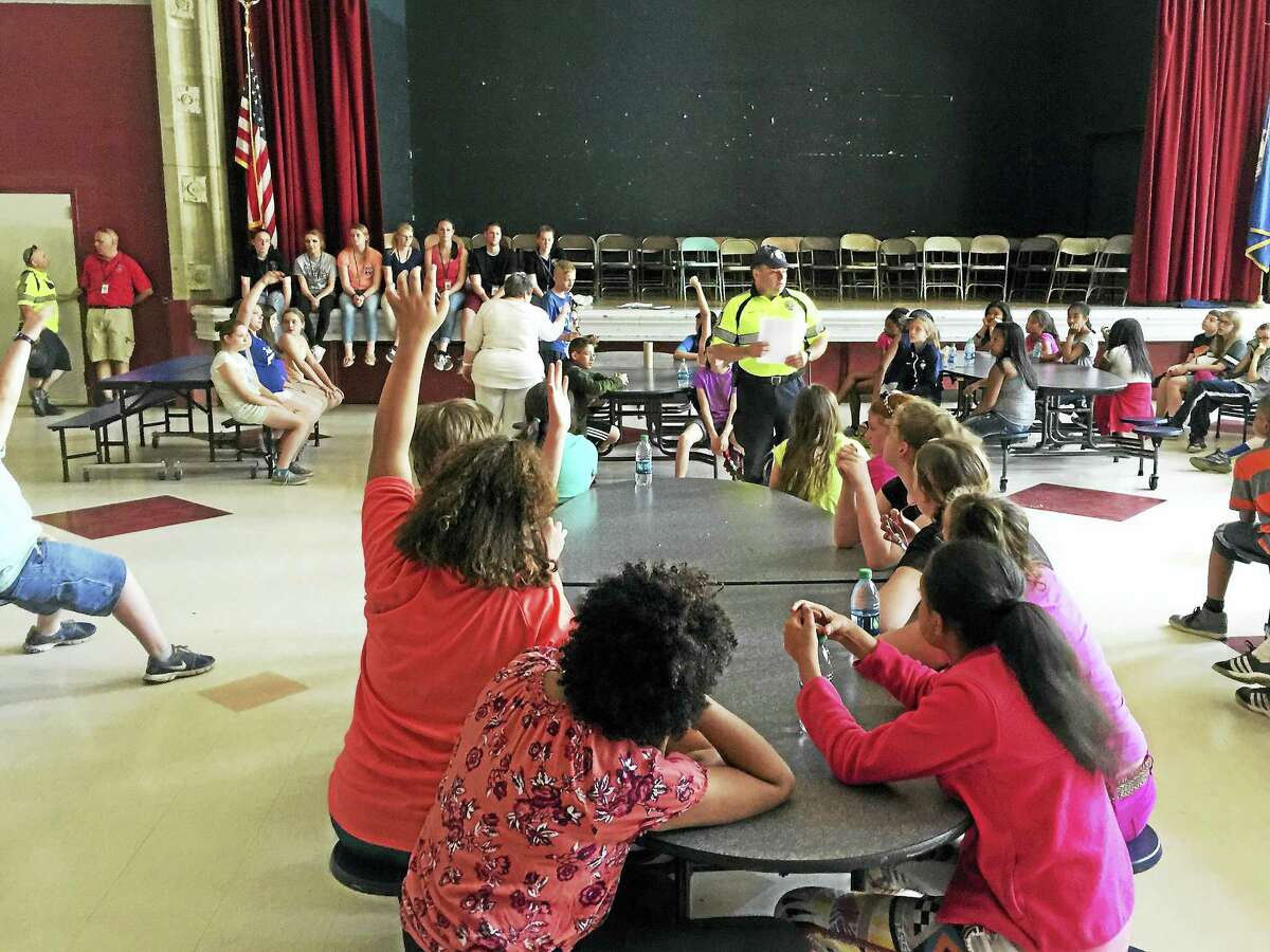 Pearson students reviewed the lessons they learned during this year’s DARE program Thursday.