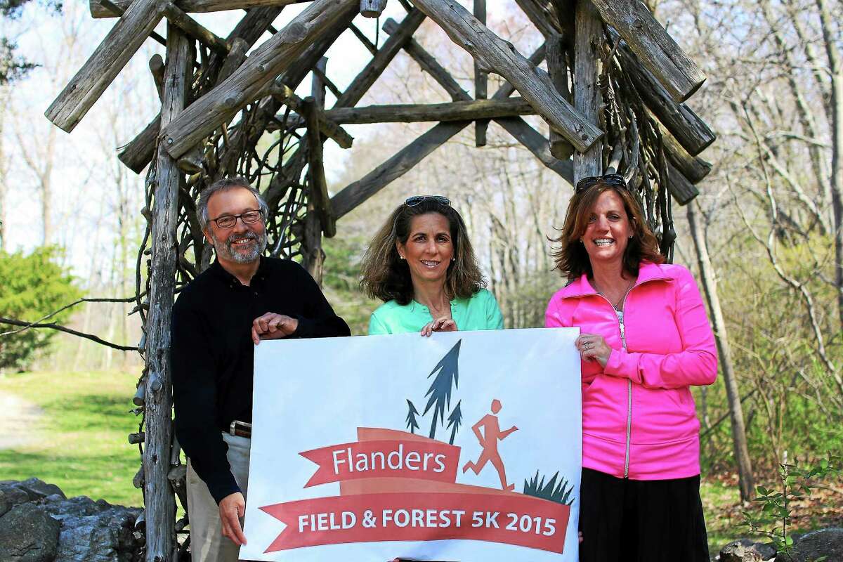 From left are Flanders Executive Director Arthur Milnor, race chairwoman Jodi Wasserstein and committee member Dana Moreira.