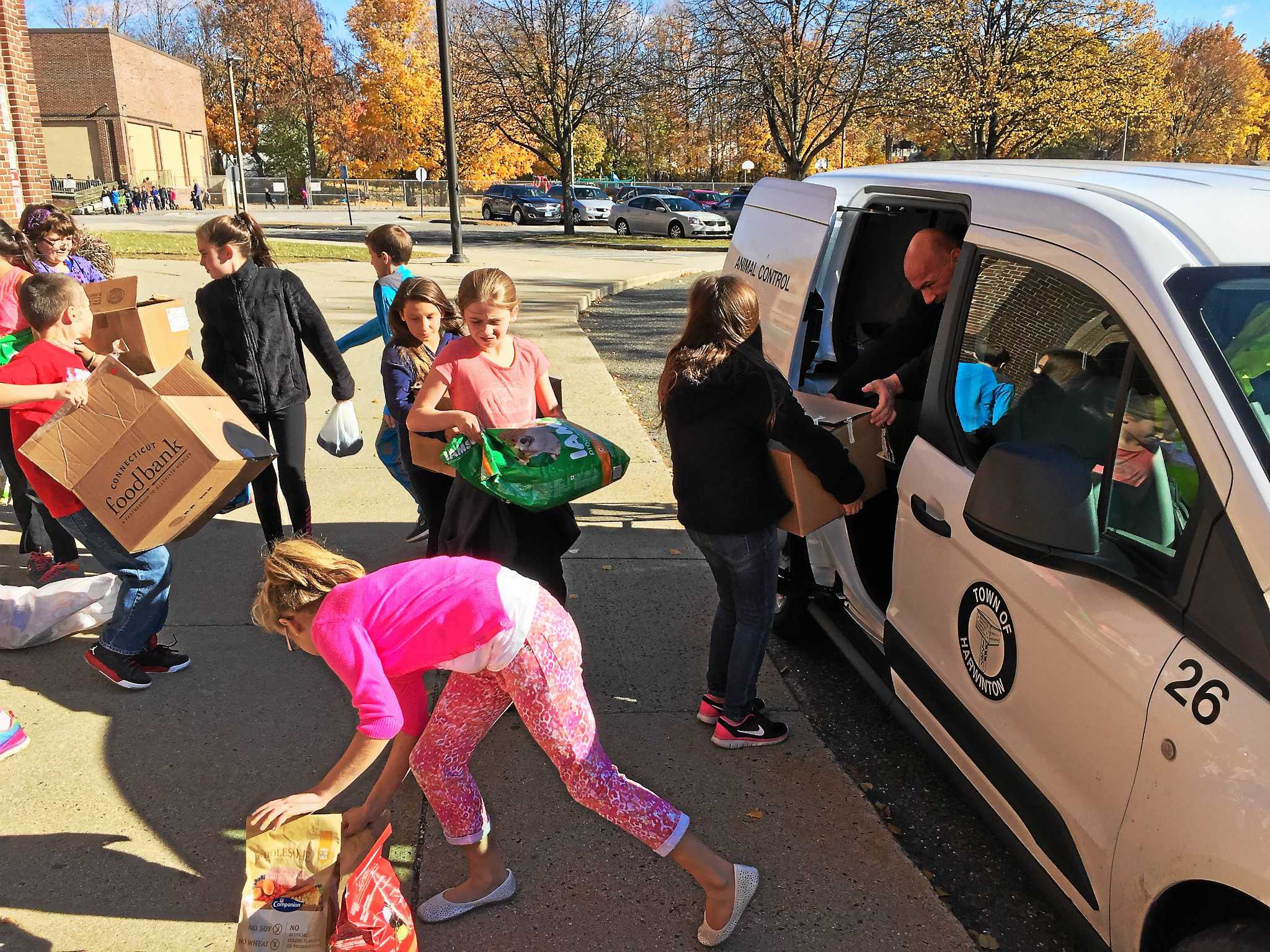Forbes School students donate pet food, supplies to local animal